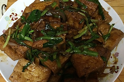 韭菜脆皮豆腐