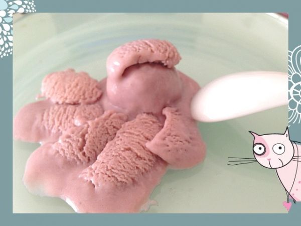 低脂的紫薯冰淇淋