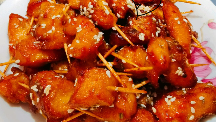 蜜汁牙签肉