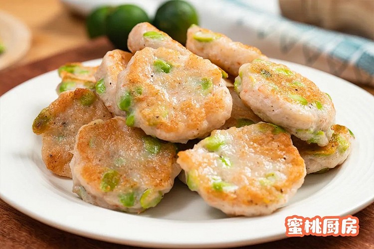 补钙好吃的【毛豆虾饼】一口一个鲜香嫩！的做法