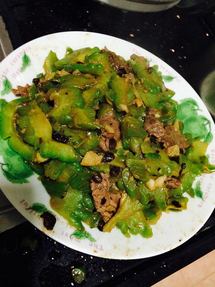 牛肉豆鼓炒凉瓜的做法