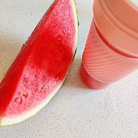 #多巴胺烘焙#牛乳西瓜汁的做法图解2