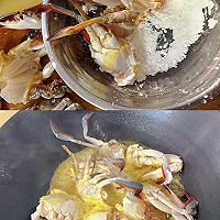 #零腹担吃夜宵#葱姜梭子蟹的做法图解3