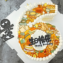 送给豆果宝宝的生日蛋糕#豆果6周年生日快乐#