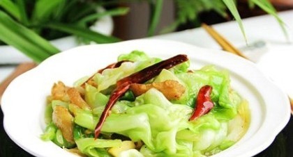 Stir fried cabbage