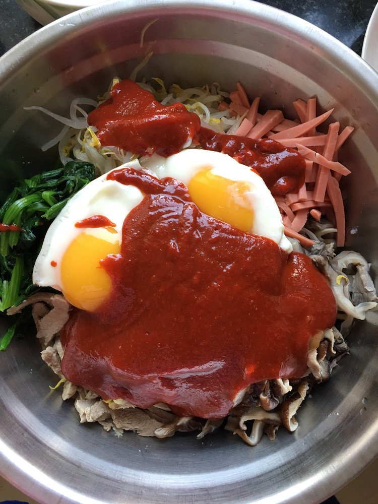 韩式拌饭的做法