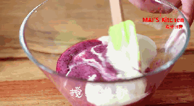 冰淇淋机 | 绵密滑顺！蓝莓酸奶冰淇淋的做法图解3