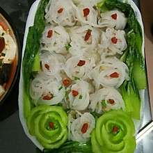 蒸萝卜肉丸子