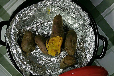 黑乐砂锅烤红薯