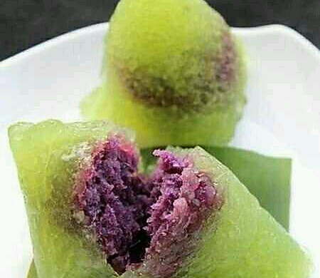 紫薯水晶粽