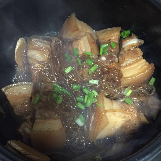 红烧肉炖粉条的做法图解6