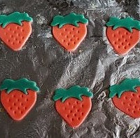 超萌的草莓饼干【拼贴饼干简单做】的做法图解7