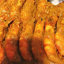#泰国美味#咖喱皇炒虾