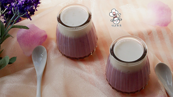 紫薯椰奶西米布丁-富含花青素的甜品