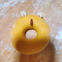 南瓜卡通虎甜甜圈馒头的做法图解4
