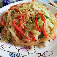 素炒粉丝卷心菜的做法图解12