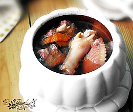 黑豆陈皮炖鸡汤--冬季暖身的做法