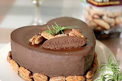 巧克力碧根果蛋糕