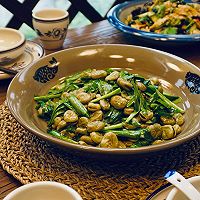 韭菜蚕豆的做法图解8