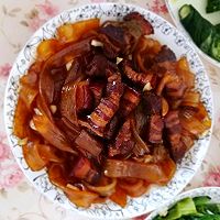 红烧肉炖粉条的做法图解7
