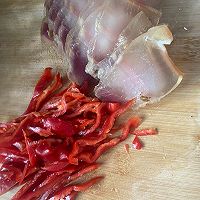 咸肉炒蒜苗的做法图解4