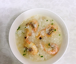 鲜虾肉末粥的做法