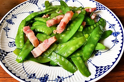 咸肉炒荷兰豆