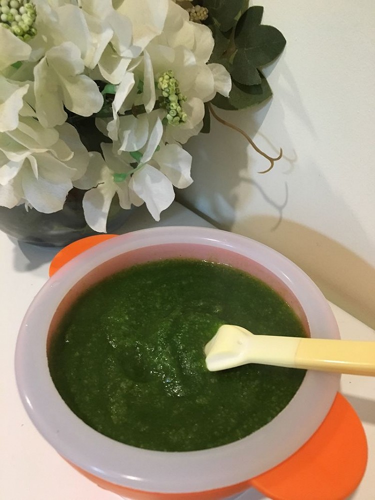 婴儿辅食—菠菜米糊的做法