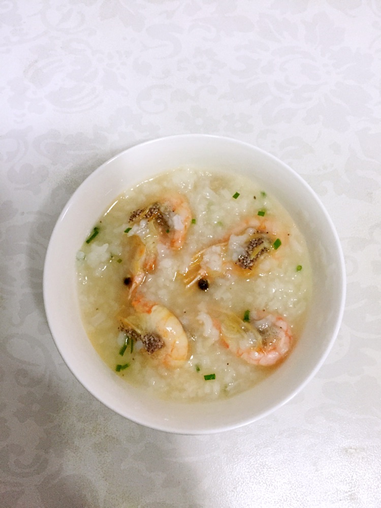 鲜虾肉末粥