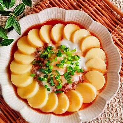 无油烟快手蒸菜～玉子肉末蒸蛋