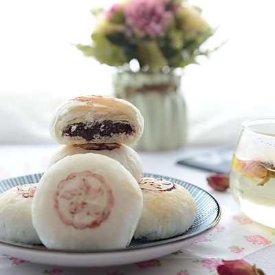 玫瑰鲜花酥饼（猪油）