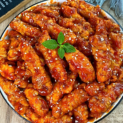  好吃到舔盘子的糖醋里脊!这味道绝了~