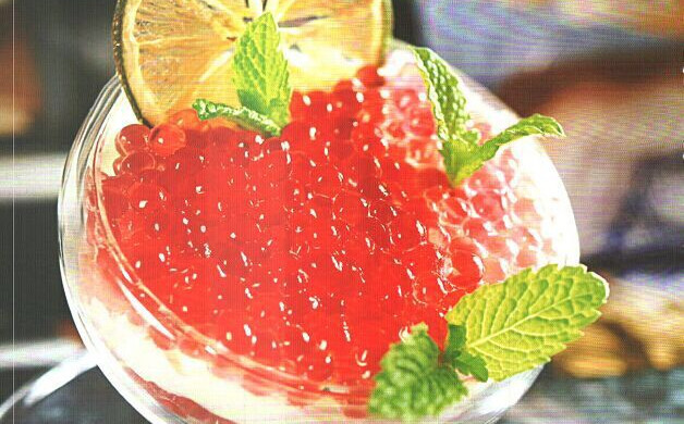 分子甜品 石榴鱼子酱