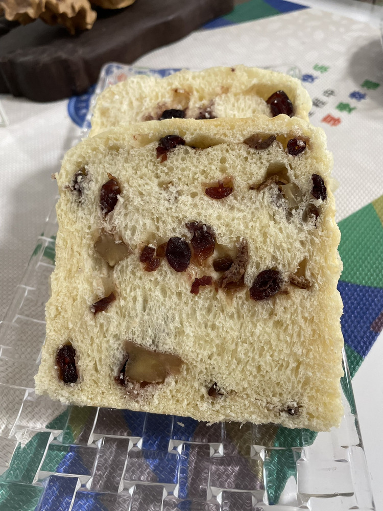核桃蔓越莓陈皮吐司的做法