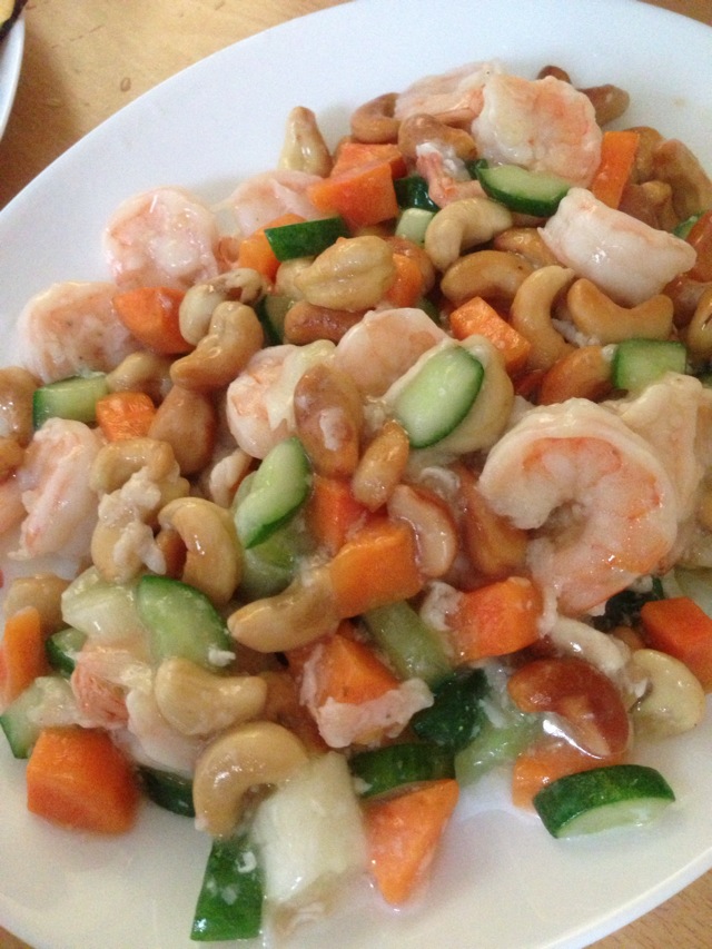 Shrimp with cashew