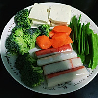 无油低脂:“绿肥红瘦”豆腐汤的做法图解2