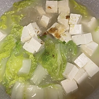 白菜粉丝豆腐汤的做法图解4