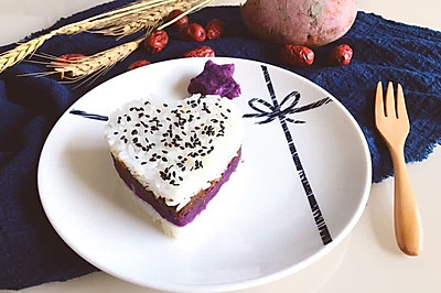 宝宝米汉堡|红枣紫薯米糕
