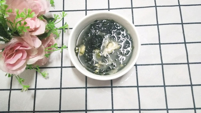 紫菜蛋花虾皮汤