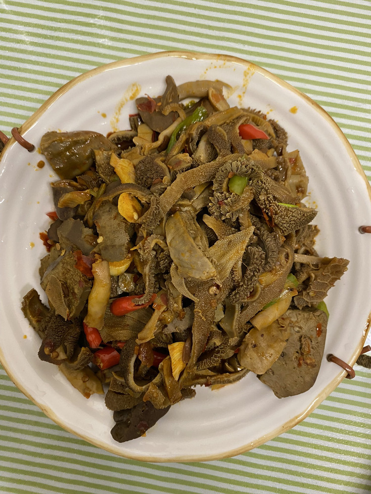 炒羊杂的做法