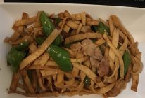尖椒干豆腐炒肉丝的做法