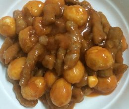 酸甜里脊肉鹌鹑蛋的做法