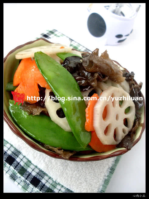 Stir fry in lotus pond