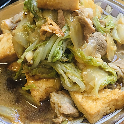 大白菜炒豆腐