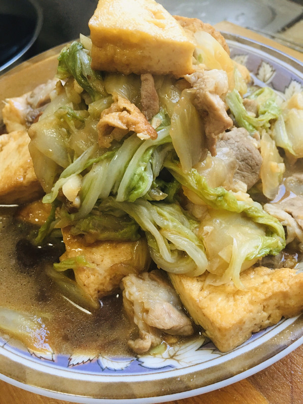 大白菜炒豆腐