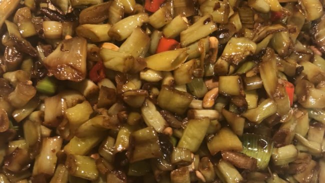 干炒酸豆角的做法