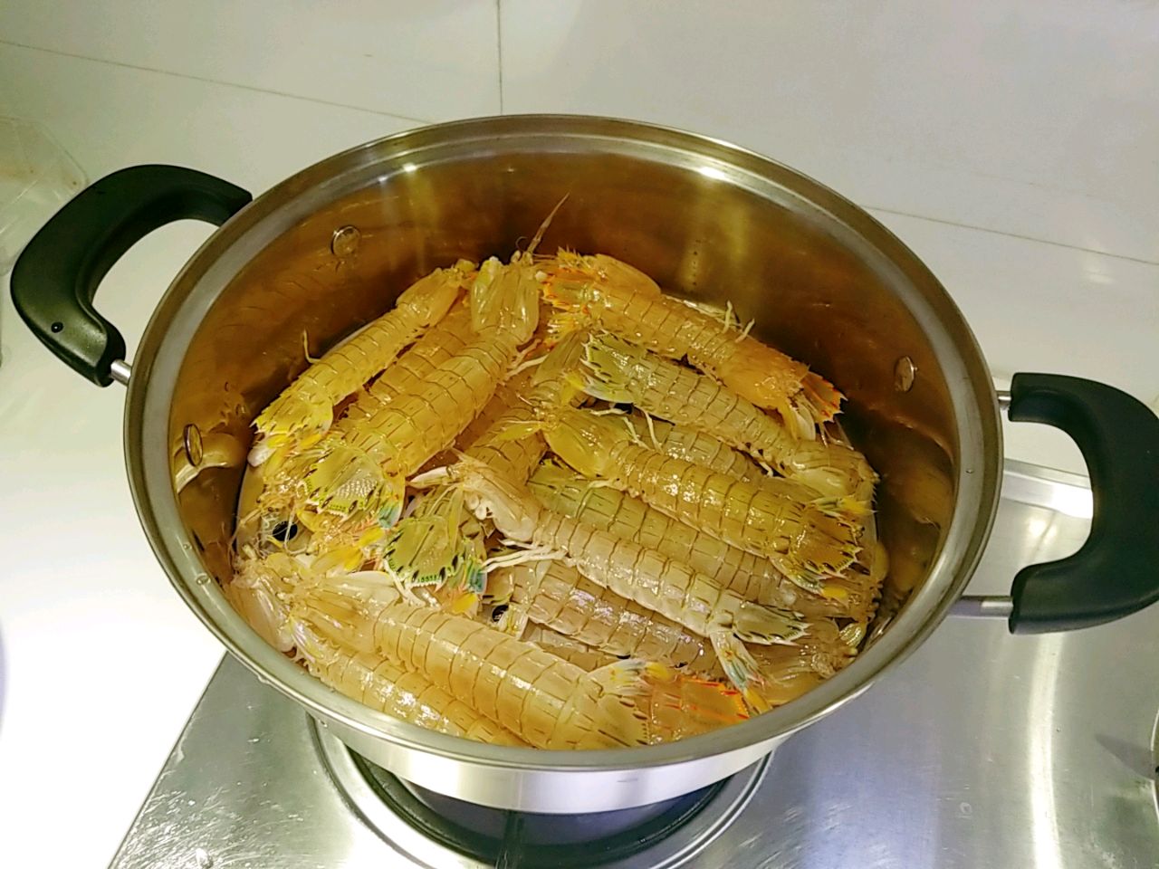 海鲜蒸虾爬子怎么做_海鲜蒸虾爬子的做法_怪味熙_豆果美食