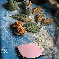 健康营养好看又好吃的菠菜南瓜树叶大馒头的做法图解14