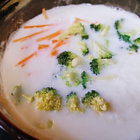 牛奶蔬菜瘦肉粥#太太乐鲜鸡汁玩转健康快手菜#的做法图解8
