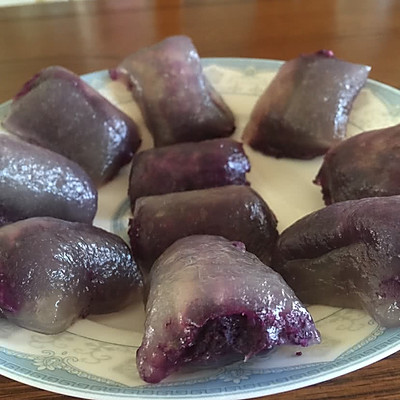 水晶紫薯糕